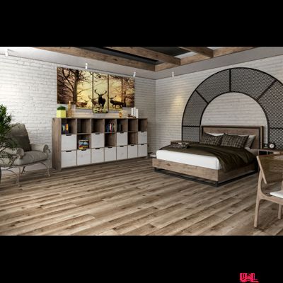 Кварцвиниловая плитка Damy Floor Family LVT Дуб Изысканный / Exquisite Oak JC8271-7 — LVT 43 класс толщина 2.5 мм с фаской клеевая 4.13 м2