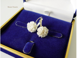 Серьги "Снежок". ЕСТЬ В НАЛИЧИИ.