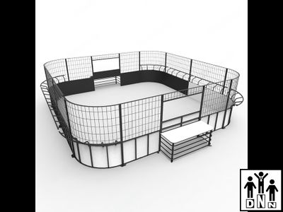 Панна площадка стальная квадратная с высоким бортом