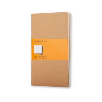 Записная книжка &quot;Cahier&quot; (в линейку, 3 шт.), Large, бежевая