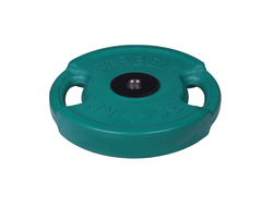 Диск олимпийский зеленый 51 мм MB BARBELL 50 кг с ручками в Воронеже