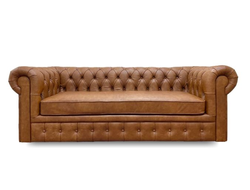 Диван Честер, 150х85х80 см, Светло-коричневый