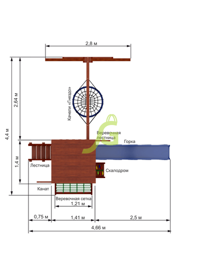 Детская площадка IgraGrad Панда Фани Nest