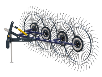Грабли ворошилки СКАУТ PL-4600 для трактора, четыре колеса сгребания