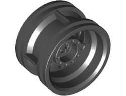 Wheel 30.4mm D. x 20mm with No Pin Holes and Reinforced Rim, Black (56145 / 4299389)