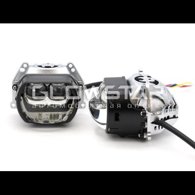 Билед модули Aozoom B-13 2024 (прямоугольные) 3.0 дюйма, 3 чипа, тройная линза, 2 кулера охлаждения, 5500K, 12V, 47W/79W, крепление 3R