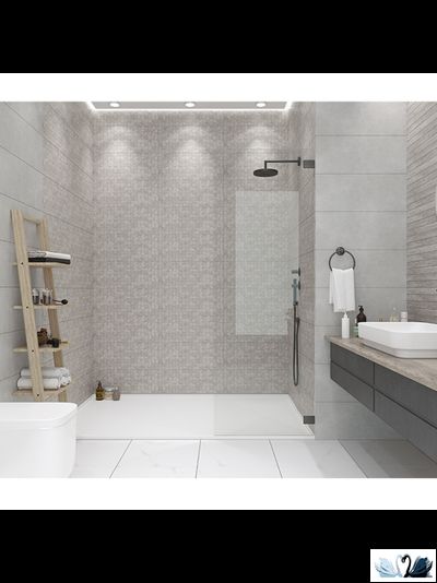 Плитка Creto Effetto Wood Mosaico Grey 03 25х60