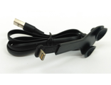 USB кабель Lightning 1м. с креплением на двойной присоске, черный