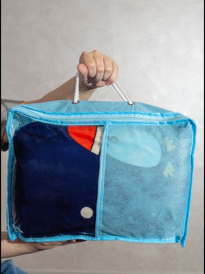 Плед с рукавами &quot;Веселые пингвины&quot; из микрофибры (велсофта)