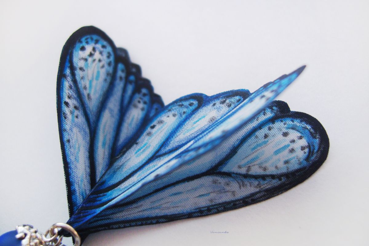 Волшебные украшения Legenda Vincento: серьги-крылья авторской работы с опаловым стеклом.