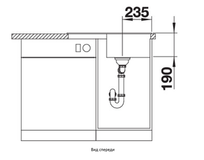 Мойка Blanco ZIA 45 S Compact, 526009