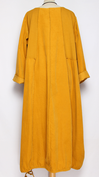 Платье Бохо вельветовое "Сетка трикотажная спинка" горчичное, морская волна, малахит до р.56