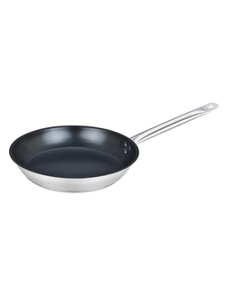 Сковорода 220/50 из нержавеющей стали с антипригарным покрытием, индукция