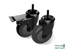 Комплект колёс для рабочих модулей EGG Frame с тормозом, для грилей Big Green Egg XL/L, 120410