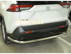 Защита заднего бампера угловая большая d60 для Toyota RAV4 (2019-...)