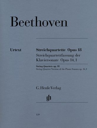 Beethoven: String Quartets op. 18,1-6 and String Quartet-Version of the Piano Sonata, op. 14,1