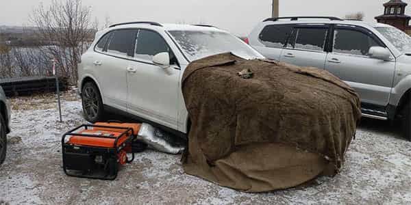 Отогрев Porsche Cayenne