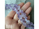 Аметист лавандовый кристаллы без обработки 10-10,5х10-14 мм, цена за нить 19 см