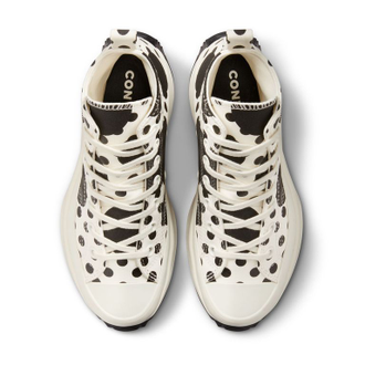 Кеды Converse Run Star Hike Platform Polka Dots Черно-Белые