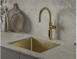 Система мгновенного кипячения воды с газацией и охлаждением 5в1 AQUAHOT ASPEN LG (светлое золото)