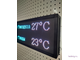 Светодиодное табло с отображением температуры воды и воздуха 19*35см (Размер А4)