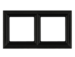 Рамка 2 поста, матовый черный - ECO Profi Deco - Jung EPD482SWM