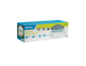 Купол (павильон) для бассейна Bestway round pool dome 600х600х295 см (58612)