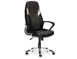 Кресло компьютерное «Интер» (INTER) черный/серый/серебро