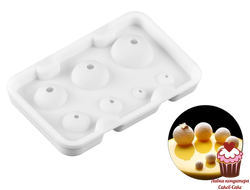 Форма для мусса Шарики, 7 ячеек