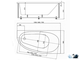 Акриловая ванна Aquatek Дива 150x90 см DIV150-0000002, правая асимметричной формы