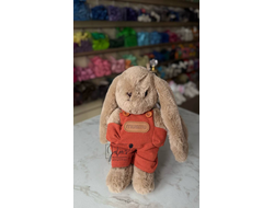 Зайка в комбинезоне (Размер игрушки 28см)