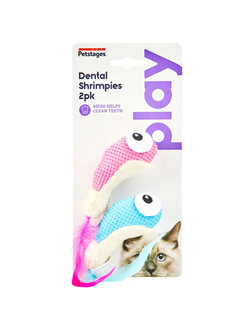 Игрушка для кошек Dental "Креветки" с кошачьей мятой
