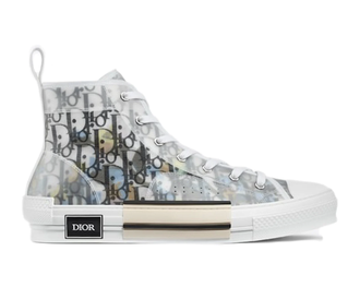 Кеды Converse Dior cерые высокие