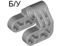 ! Б/У - Technic, Axle and Pin Connector Perpendicular Split, Light Bluish Gray (92907 / 4630114 / 6279023) - Б/У