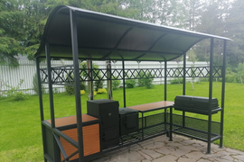 Уличная кухня барбекю