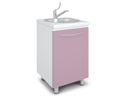 Тумба медицинская с полками под мойку на опорах ТММ-1.0 Люкс