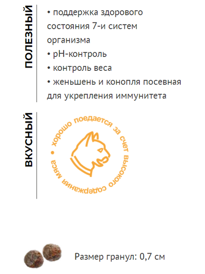 Elato (Элато) корм для кастрированных кошек с курицей и уткой 1,5 кг