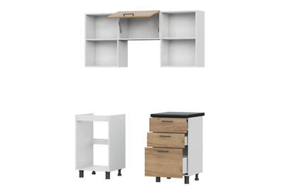 Кухонный гарнитур "Аризона" (1600) Белый,Дуб Золотой