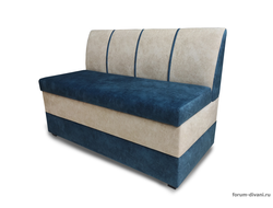 Кухонный ДИВАН "ФОРУМ-8", Синий/Слоновая кость