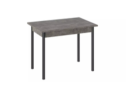 Стол Родос Тип 1 с опорой d40 Черный муар/Ателье темный