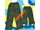 брюки камуфляжные детские в цвете цифра фото-4