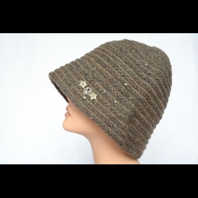 Итальянская шляпа зимняя Vizio Италия 6126 F1 шоколад