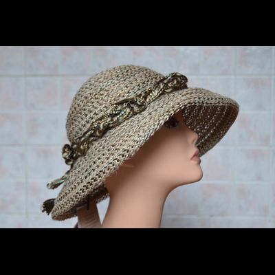 Шляпа из соломки женская Vizio Италия 5729 FF 2