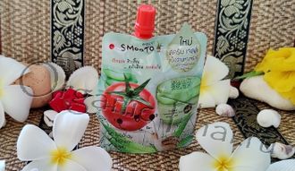 Купить гелевый скраб-желе с алое, томатом и улиточной слизью Smooto tomato aloe snail jelly scrub