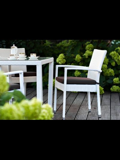 Комплект плетеной мебели Milano белый