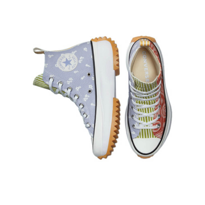 женские Кеды Converse Run Star Hike High Top Tri-panel высокие 3-х цветные купить в спб A03296C