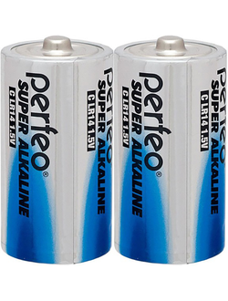 Батарейка С щелочная Perfeo LR14/2SH Super Alkaline 2 шт