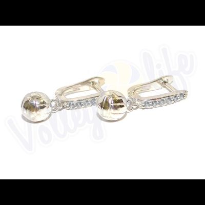 Серьги с английским замком "Волейбол"