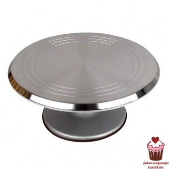 Стол поворотный металлический Хром, 31 см