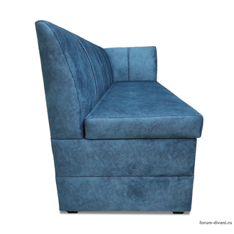 Кухонный диван Форум-8 160см, правый Синий/слоновая кость